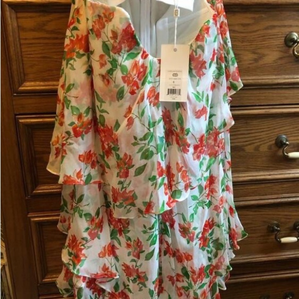 Caroline Constas floral dress, size small, brand new with tags.